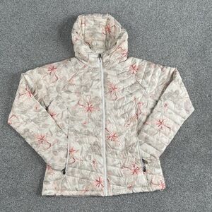 Columbia Powder Lite Hooded Jacket Women's Omni Heat Puffer Print Size XL
